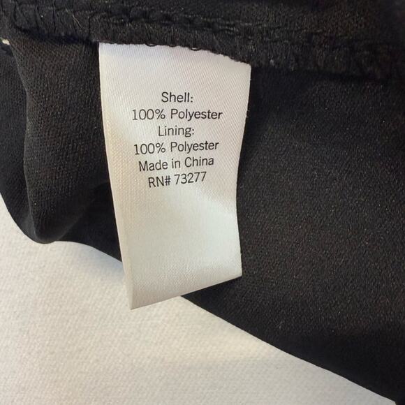 SO Peplum Blouse Juniors Size Large black V-neck rosettes - Picture 6 of 9